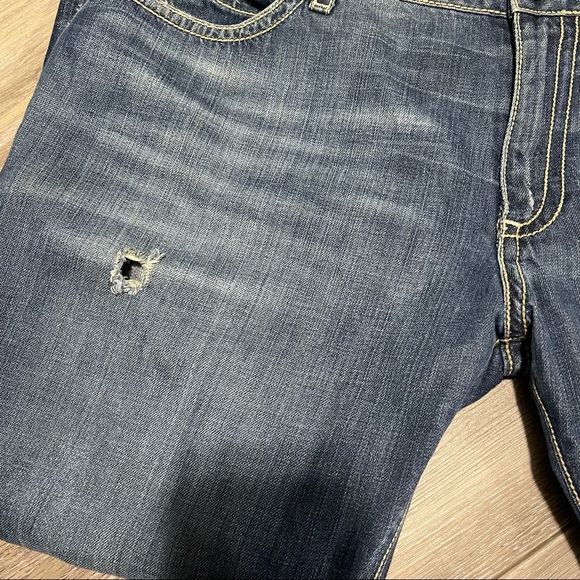 Robin’s Jeans embellished distressed straight leg jeans size 40 x 34 - Picture 4 of 11